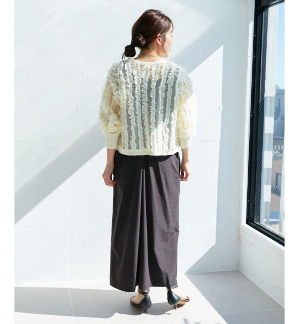  「フリンジニットカーディガン」|カーディガン|