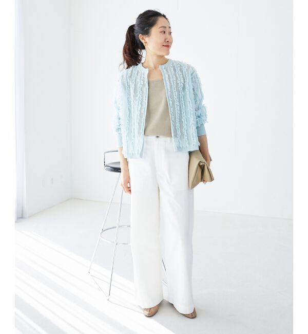  「フリンジニットカーディガン」|カーディガン|