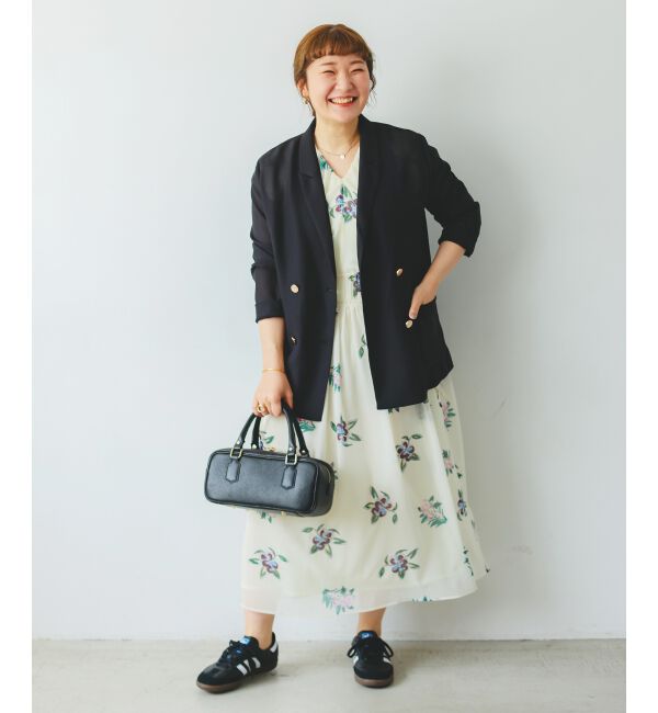  「《WEB/一部店舗限定アイテム》KAZUMIDOIボタニカルギャザーワンピース」|ワンピース|