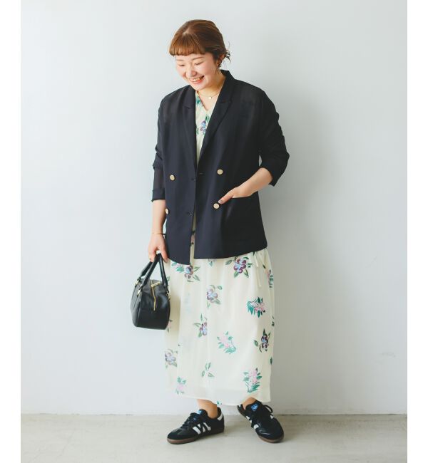  「《WEB/一部店舗限定アイテム》KAZUMIDOIボタニカルギャザーワンピース」|ワンピース|