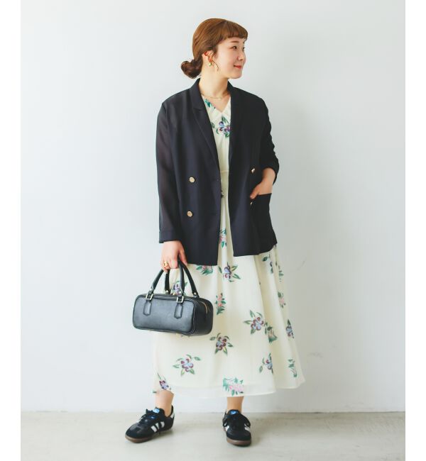  「《WEB/一部店舗限定アイテム》KAZUMIDOIボタニカルギャザーワンピース」|ワンピース|