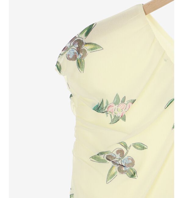  「《WEB/一部店舗限定アイテム》KAZUMIDOIボタニカルギャザーワンピース」|ワンピース|