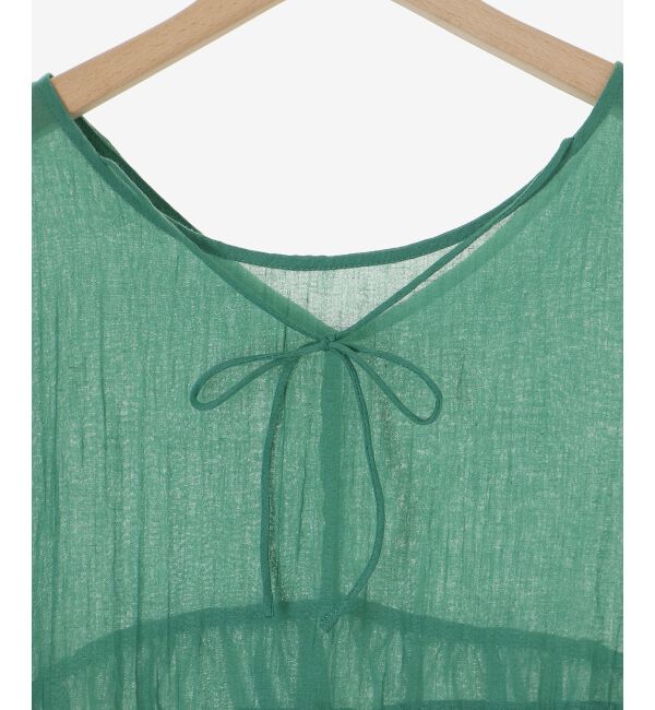  「《WEB限定アイテム》バックリボンガーゼブラウス」|シャツ・ブラウス|