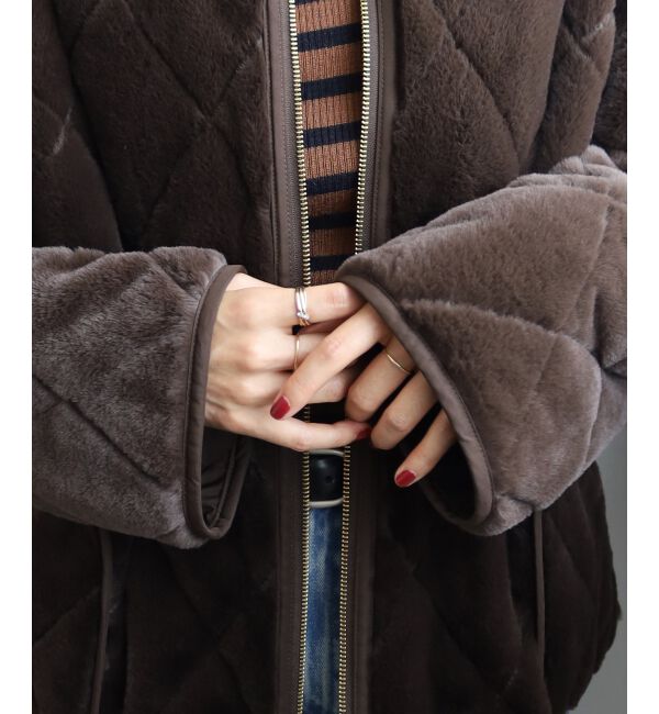  「リバーシブルタフタ&times;ファーキルトジャケット」|その他|