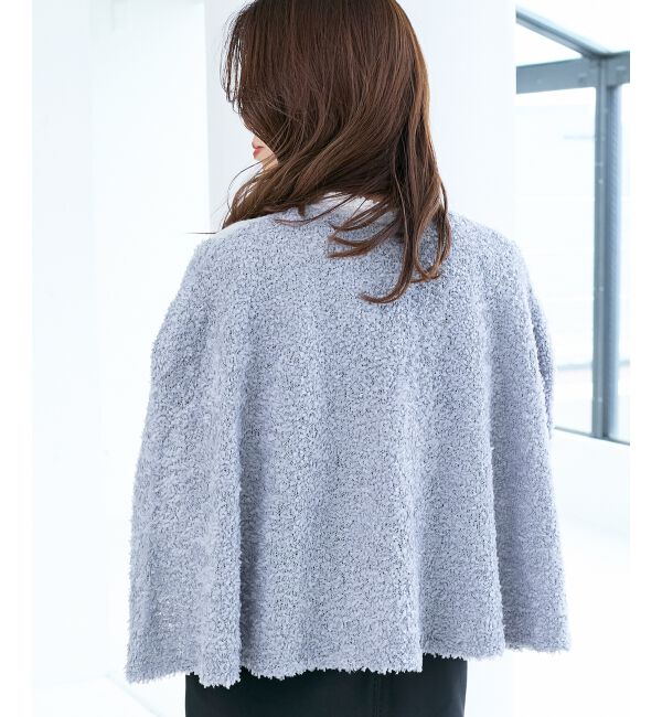  「《手洗い可能》TORRAZZO DONNA別注 フレアケープニットカーデ」|カーディガン|