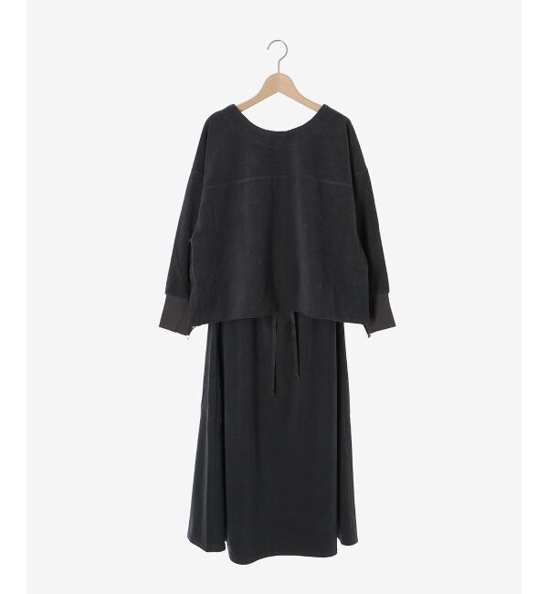  「《手洗い可能》カットコーデュロイ2WAYプル&times;スカートセット」|ワンピース|
