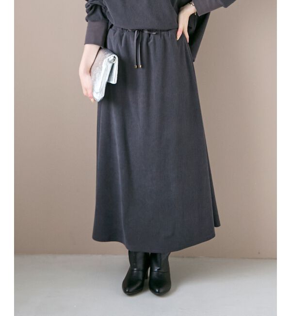  「《手洗い可能》カットコーデュロイ2WAYプル&times;スカートセット」|ワンピース|