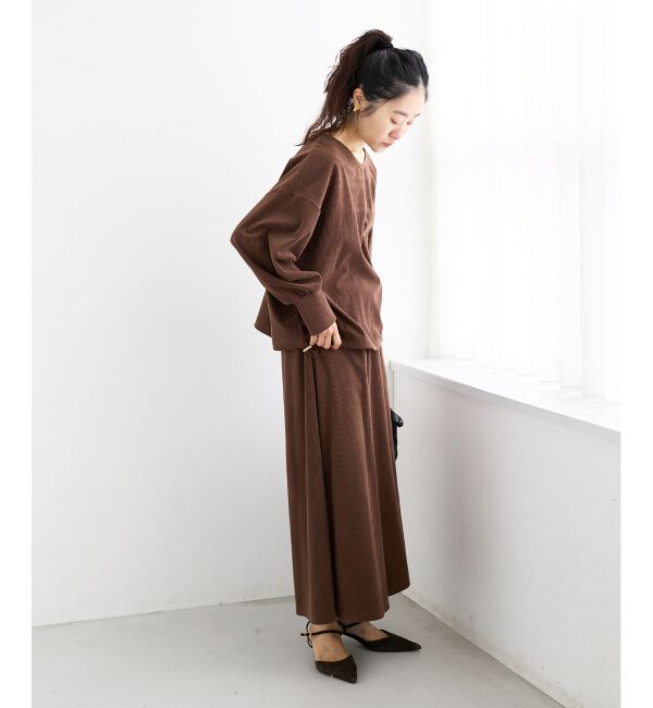  「《手洗い可能》カットコーデュロイ2WAYプル&times;スカートセット」|ワンピース|