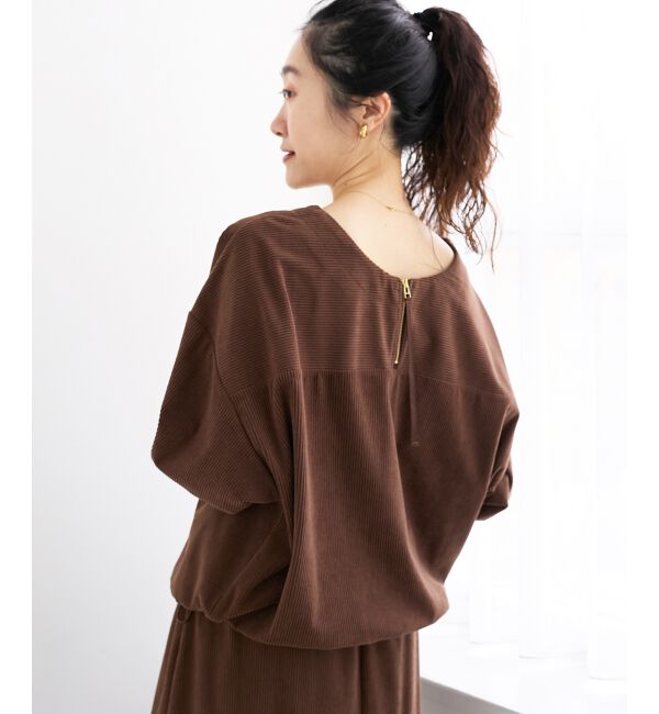  「《手洗い可能》カットコーデュロイ2WAYプル&times;スカートセット」|ワンピース|