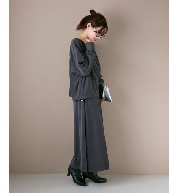  「《手洗い可能》カットコーデュロイ2WAYプル&times;スカートセット」|ワンピース|