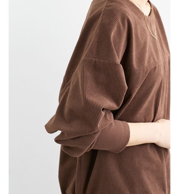  「《手洗い可能》カットコーデュロイ2WAYプル&times;スカートセット」|ワンピース|