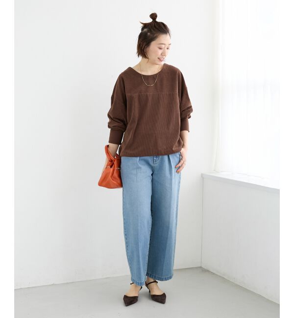  「《手洗い可能》カットコーデュロイ2WAYプル&times;スカートセット」|ワンピース|