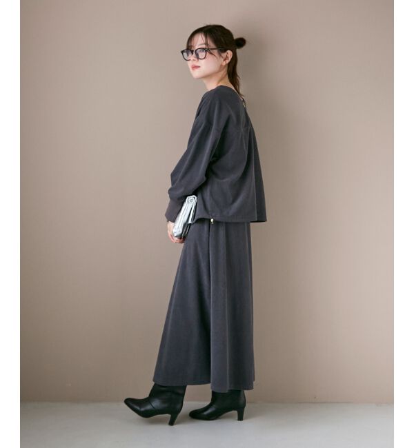  「《手洗い可能》カットコーデュロイ2WAYプル&times;スカートセット」|ワンピース|