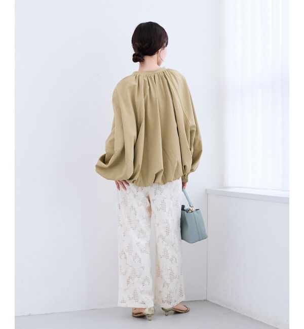  「《WEB限定アイテム》バルーンデザインノーカラーブルゾン」|ブルゾン・スタジャン|