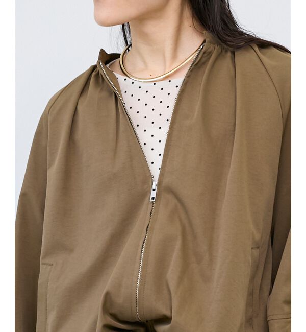  「《WEB限定アイテム》バルーンデザインノーカラーブルゾン」|ブルゾン・スタジャン|