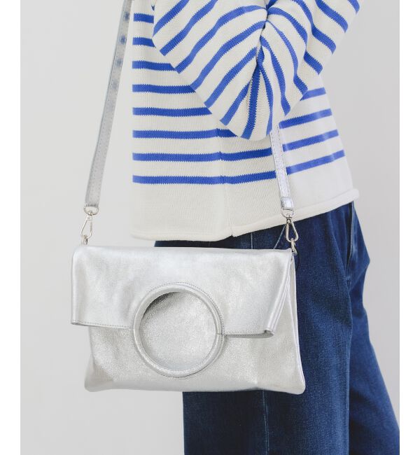  「MILLELA FIRENZEサークルハンドバッグ」|ハンドバッグ|シルバー