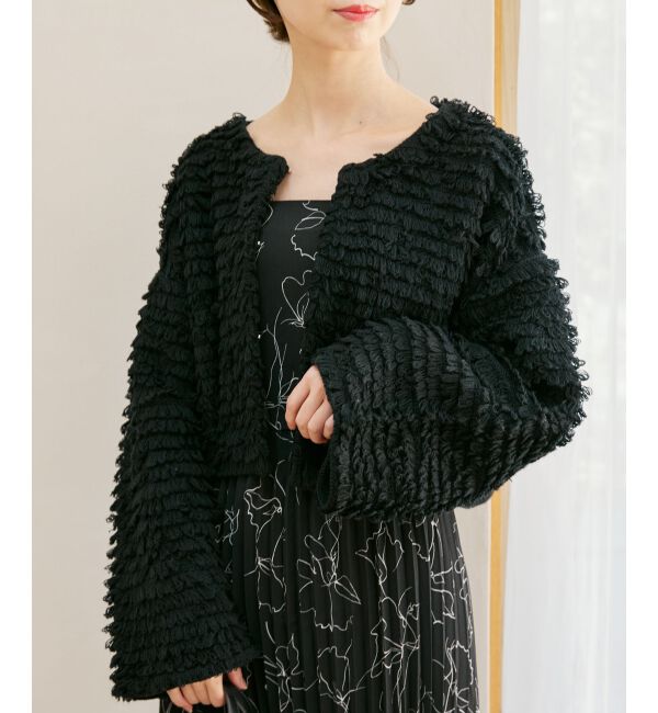 MAJESTICLEGON「ミニループショートカーデ」|カーディガン|