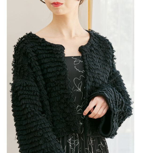 MAJESTICLEGON「ミニループショートカーデ」|カーディガン|