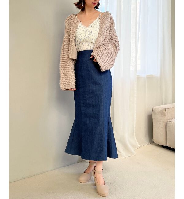 MAJESTICLEGON「ミニループショートカーデ」|カーディガン|