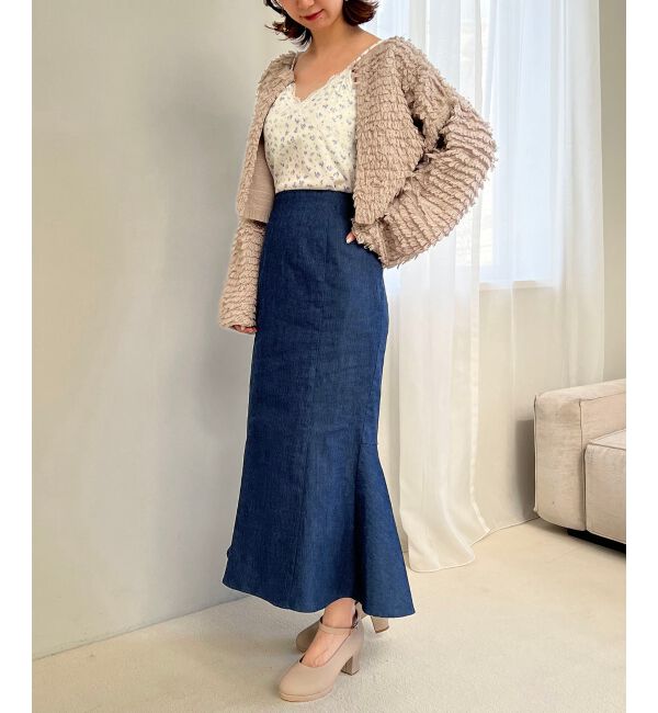 MAJESTICLEGON「ミニループショートカーデ」|カーディガン|