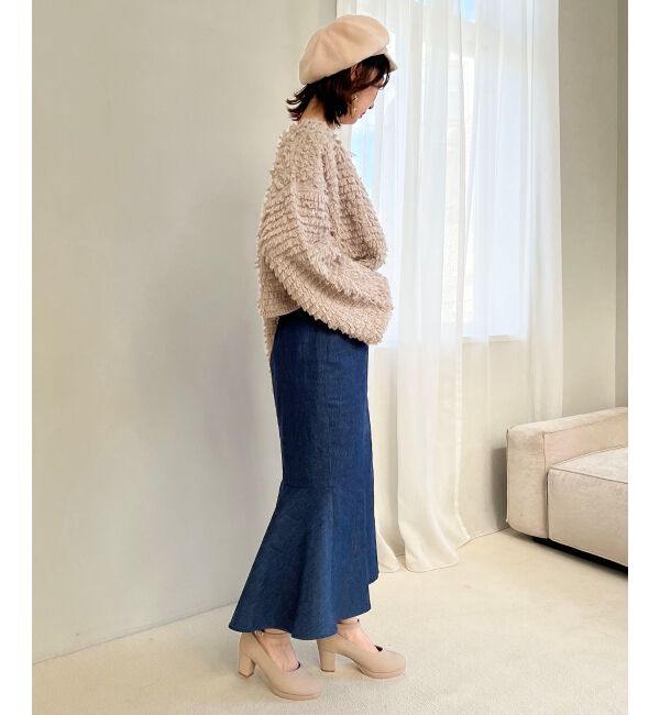 MAJESTICLEGON「ミニループショートカーデ」|カーディガン|