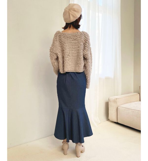 MAJESTICLEGON「ミニループショートカーデ」|カーディガン|