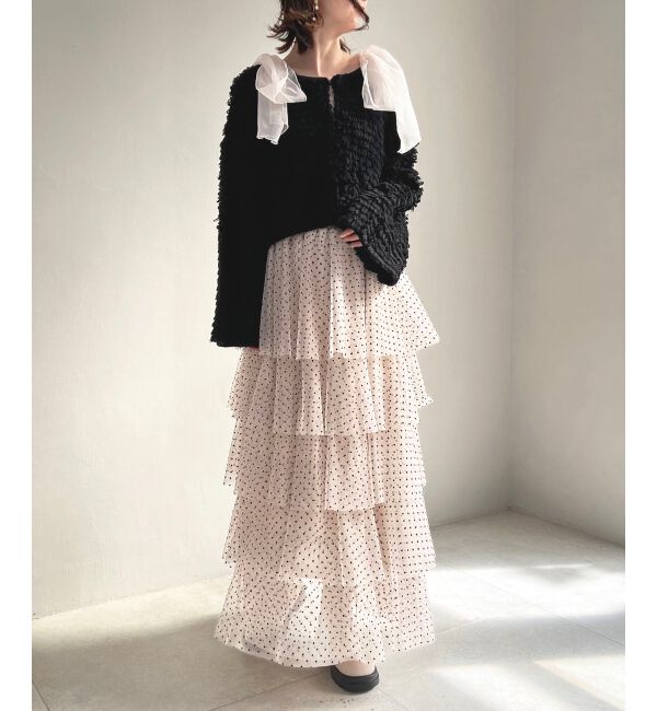 MAJESTICLEGON「ミニループショートカーデ」|カーディガン|