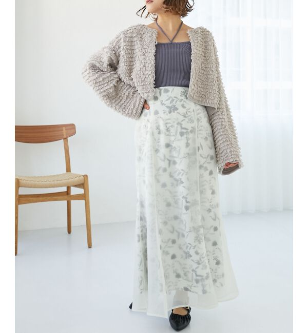 MAJESTICLEGON「ミニループショートカーデ」|カーディガン|