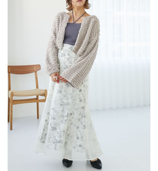 MAJESTICLEGON「ミニループショートカーデ」|カーディガン|