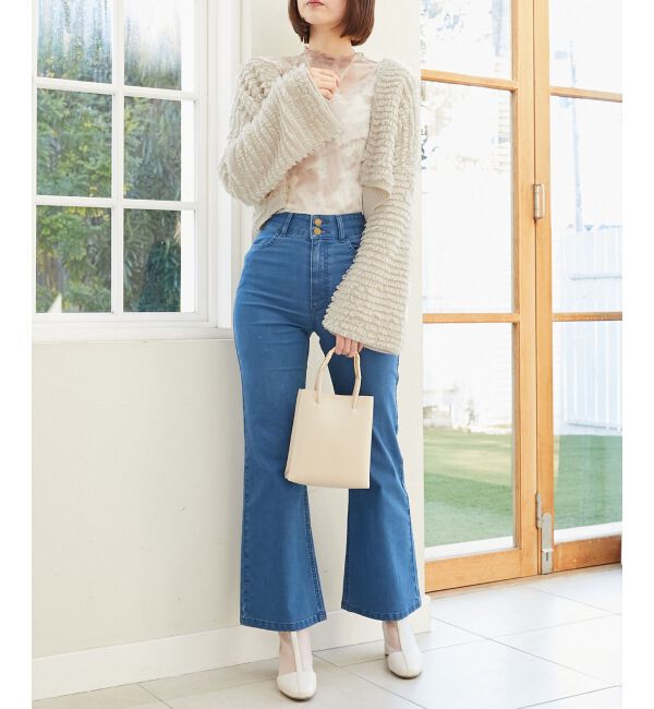 MAJESTICLEGON「ミニループショートカーデ」|カーディガン|