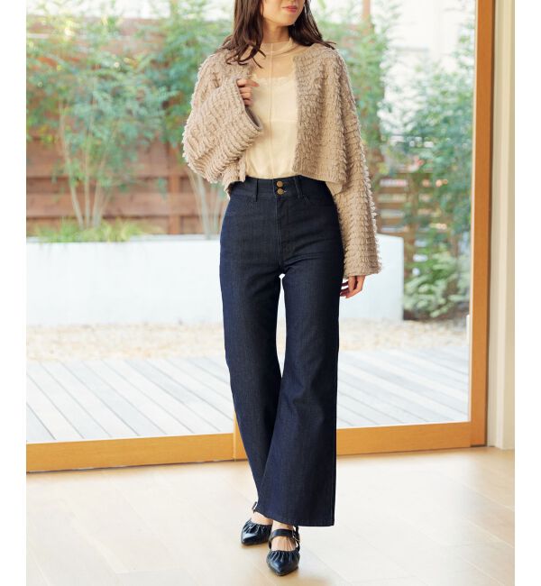 MAJESTICLEGON「ミニループショートカーデ」|カーディガン|