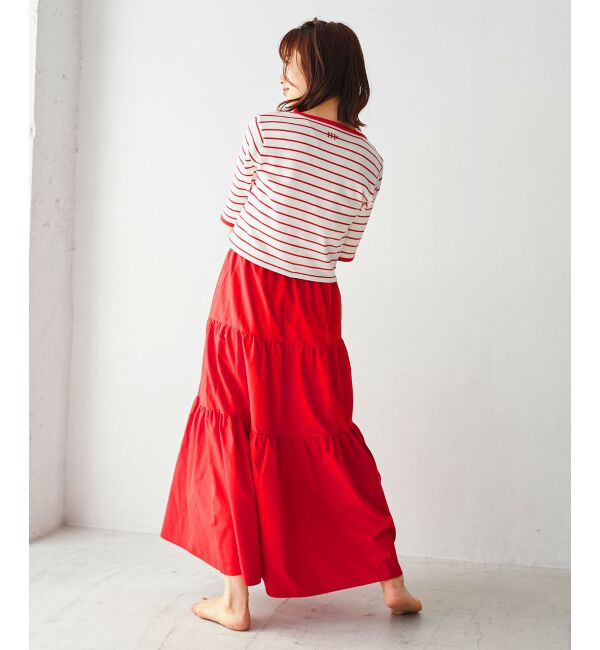 MAJESTICLEGON「クロップドボーダーカーディガン」|カーディガン|