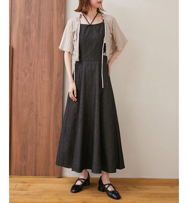 MAJESTICLEGON「キャミセットプチフリルカーディガン」|カーディガン|