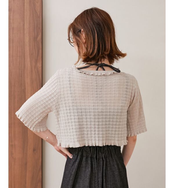 MAJESTICLEGON「キャミセットプチフリルカーディガン」|カーディガン|