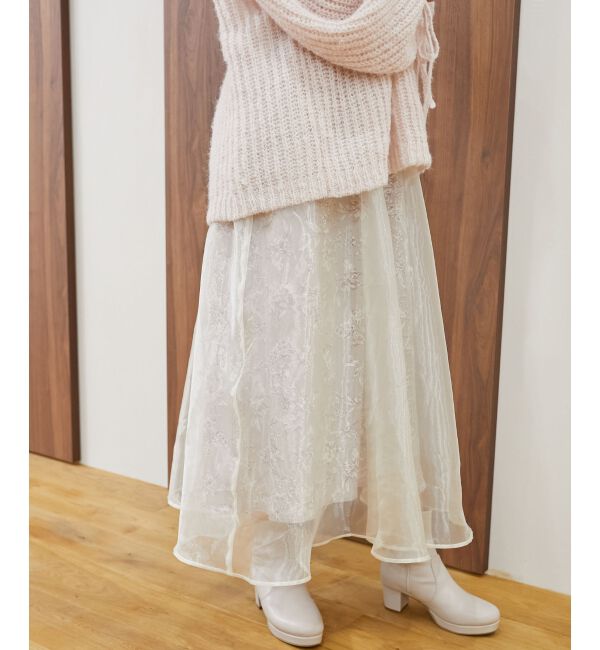 MAJESTICLEGON「シャイニーレイヤードスカート」|スカート|