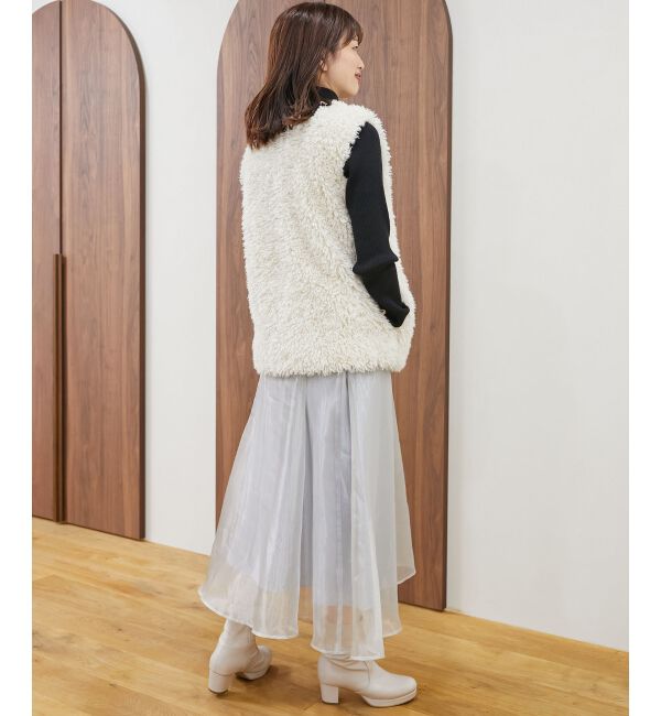MAJESTICLEGON「シャイニーレイヤードスカート」|スカート|