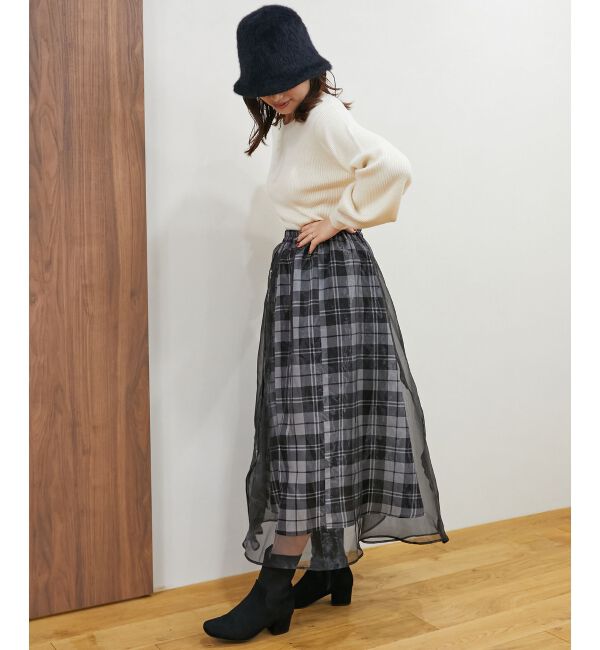 MAJESTICLEGON「シャイニーレイヤードスカート」|スカート|