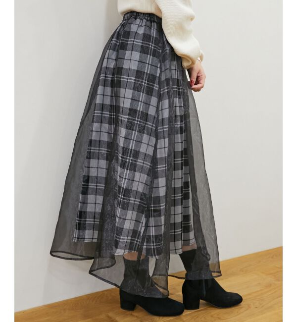 MAJESTICLEGON「シャイニーレイヤードスカート」|スカート|