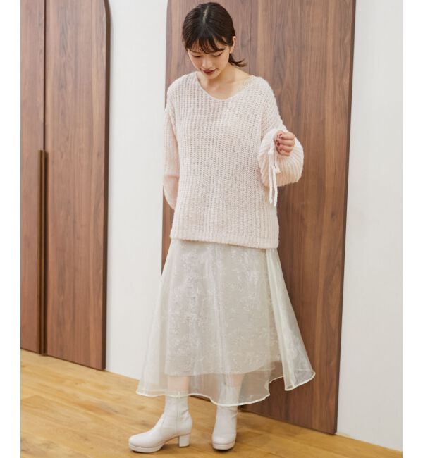 MAJESTICLEGON「シャイニーレイヤードスカート」|スカート|