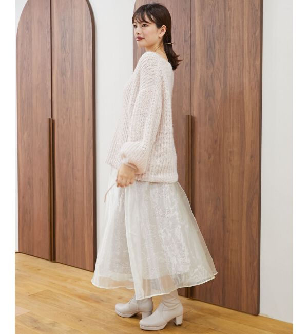 MAJESTICLEGON「シャイニーレイヤードスカート」|スカート|