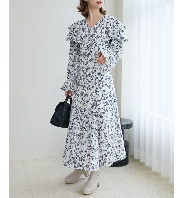 MAJESTICLEGON「スタイルアップフリルワンピース」|ワンピース|