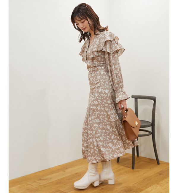 MAJESTICLEGON「スタイルアップフリルワンピース」|ワンピース|