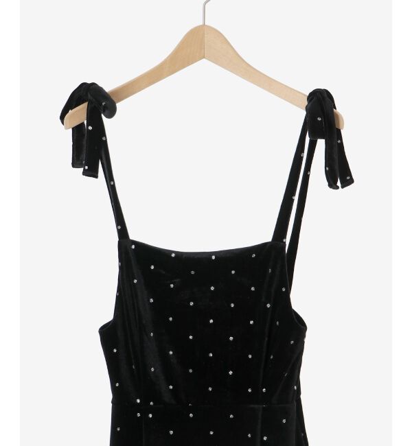 MAJESTICLEGON「キラキラドットベロアワンピース」|ワンピース|