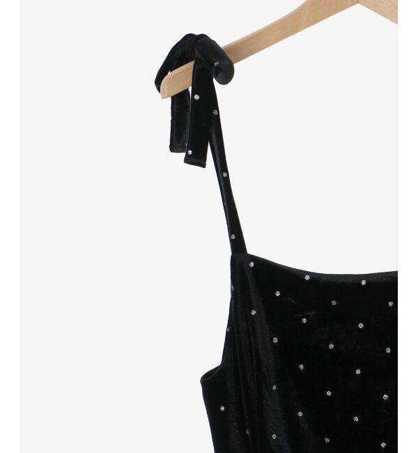 MAJESTICLEGON「キラキラドットベロアワンピース」|ワンピース|