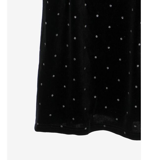 MAJESTICLEGON「キラキラドットベロアワンピース」|ワンピース|