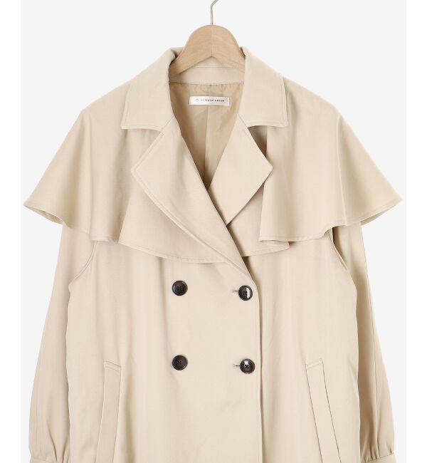 MAJESTICLEGON「&infin;ケープロングトレンチコート」|トレンチコート|