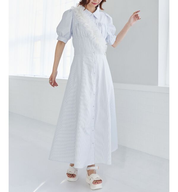 MAJESTICLEGON「チュールフリルショルダー」|ベルト|