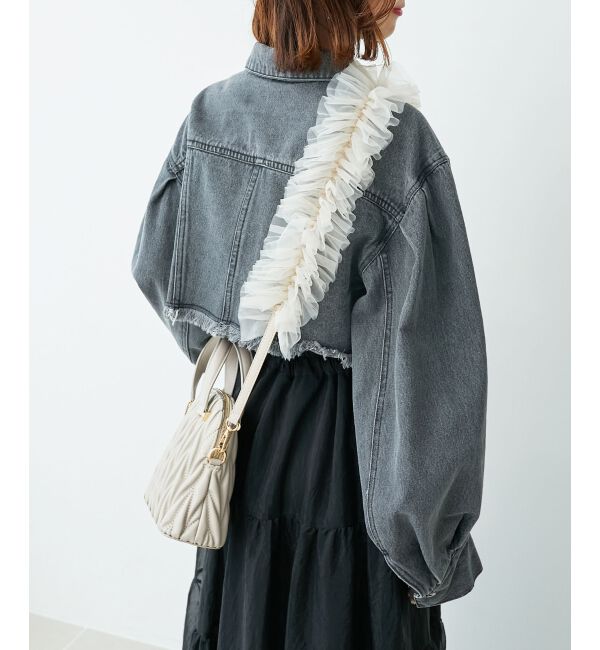 MAJESTICLEGON「チュールフリルショルダー」|ベルト|