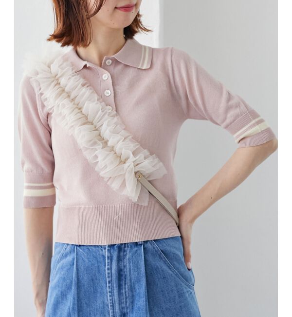 MAJESTICLEGON「チュールフリルショルダー」|ベルト|