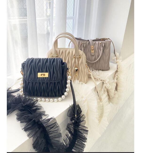 MAJESTICLEGON「チュールフリルショルダー」|ベルト|